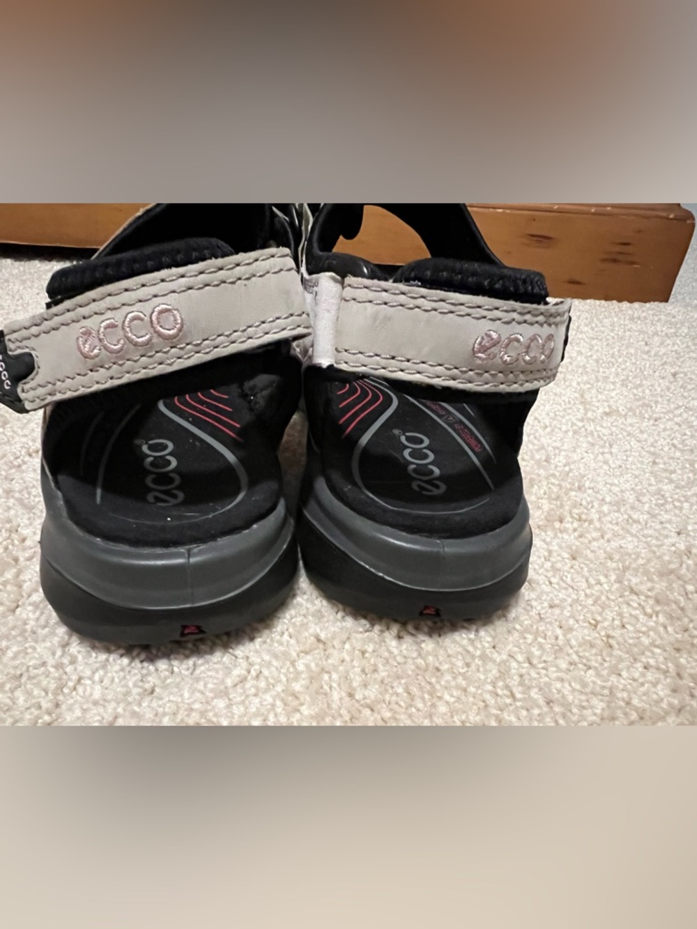 ECCO Offroad Nubuck sport sandals beige size 39 us 8.5 women’s EUC - Picture 2 of 8